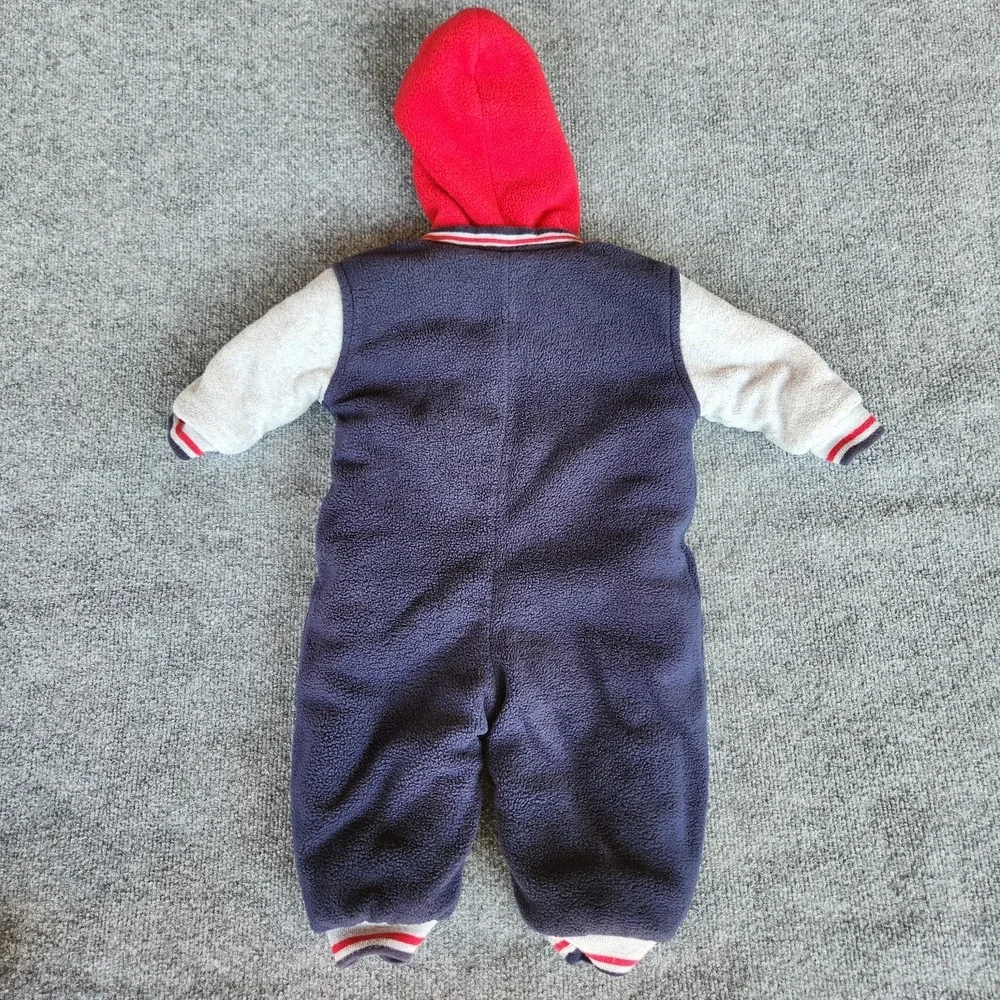 vtg Y2K Sesame Street Snowsuit Fleece Insulated hockey Slap Shot w/Mittens 12M‎
